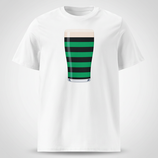 Connacht Retro Mega Pint Rugby T-Shirt - Black & Green Edition