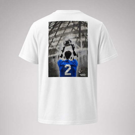 Leinster Clutch Throw Rugby T-Shirt - Back Print