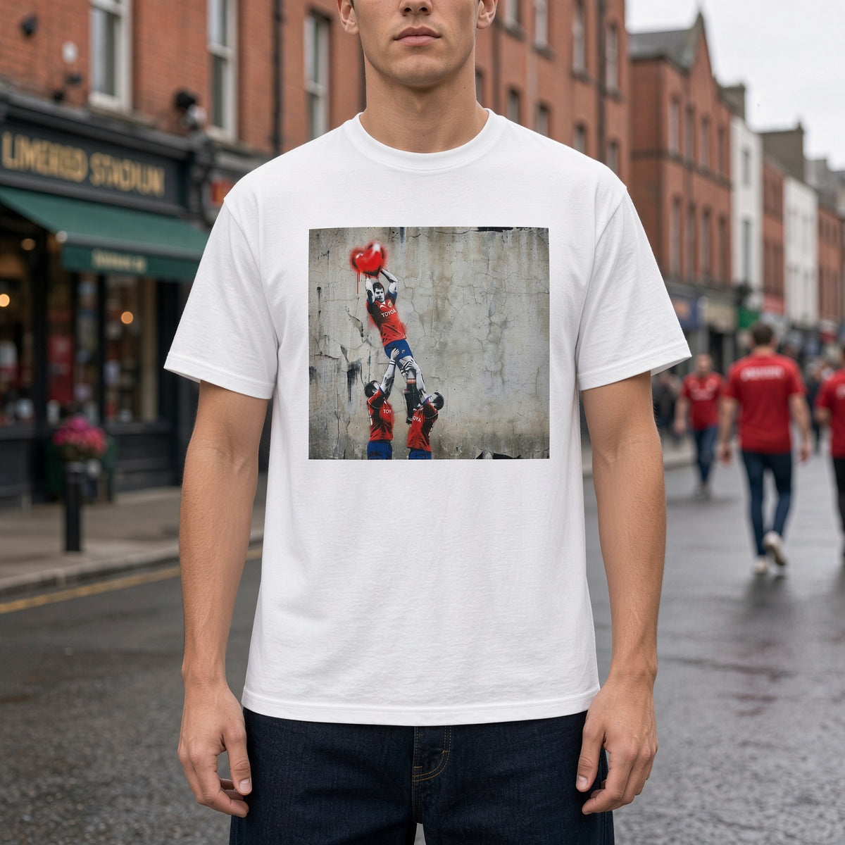 Munster Nostalgic Lineout Rugby T‑Shirt