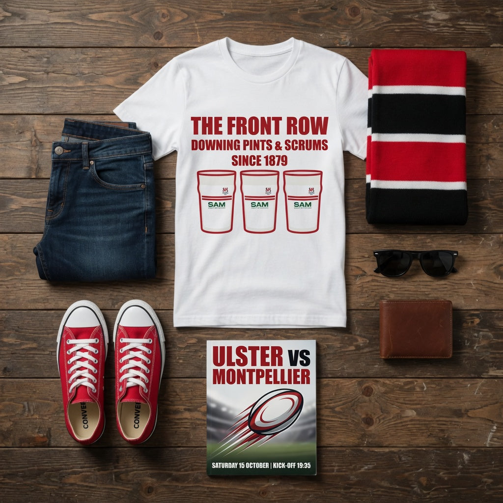 Ulster Rugby T-Shirt – The Front Row Downing Pints & Scrums Since 1879
