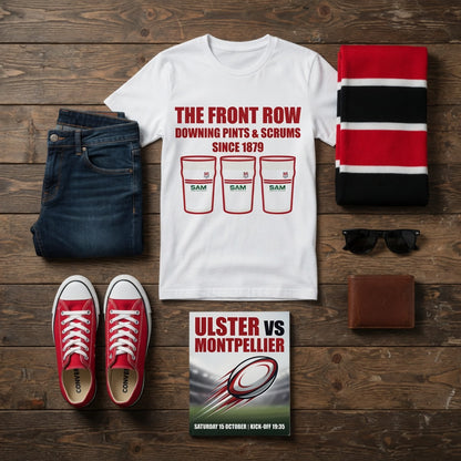 Ulster Rugby T-Shirt – The Front Row Downing Pints & Scrums Since 1879