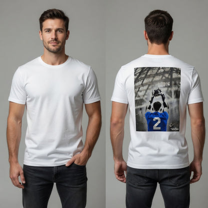 Leinster Clutch Throw Rugby T-Shirt - Back Print