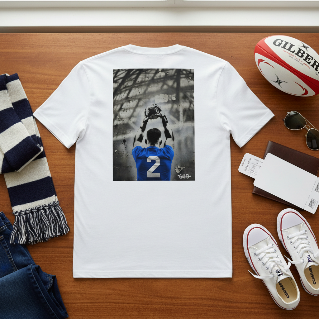 Leinster Clutch Throw Rugby T-Shirt - Back Print