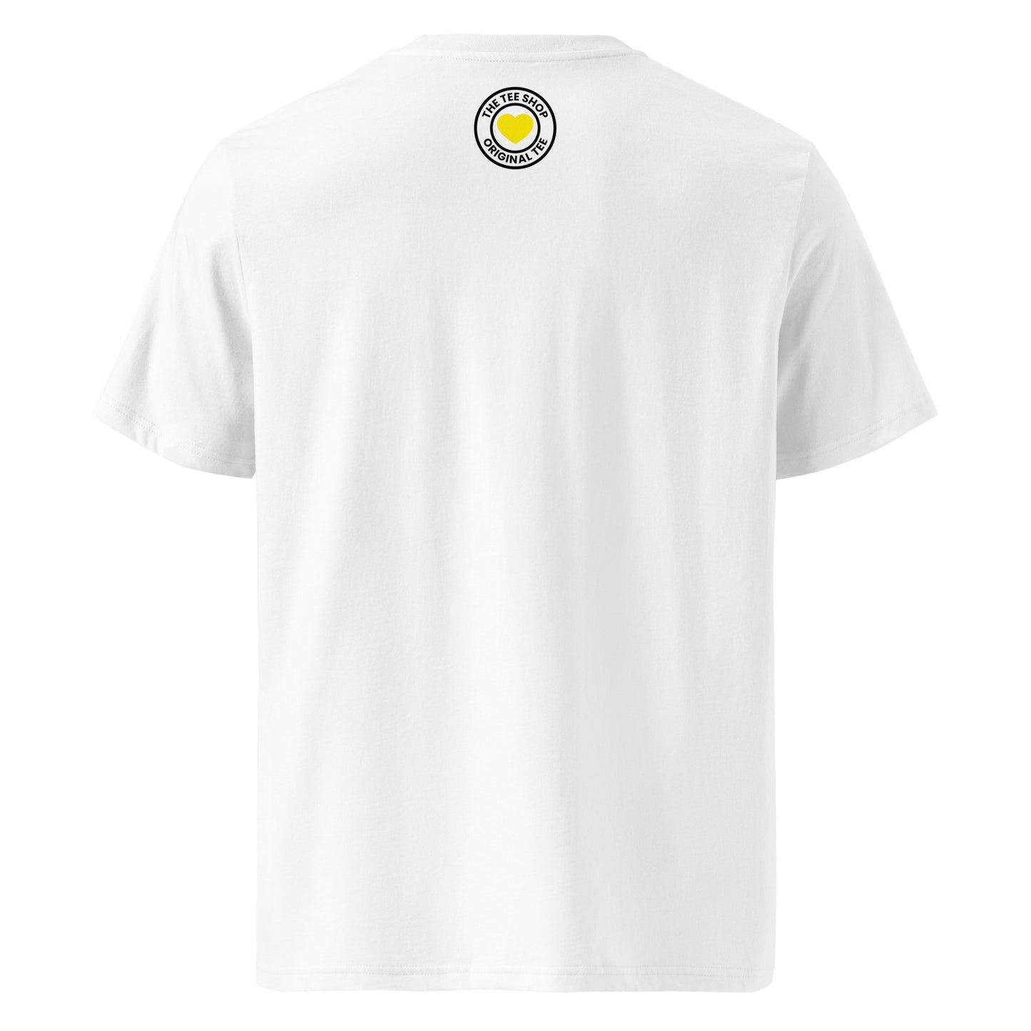 Back of the I ♥ CHARLES t-shirt featuring TheTeeShop logo – subtle branding for true F1 enthusiasts.
