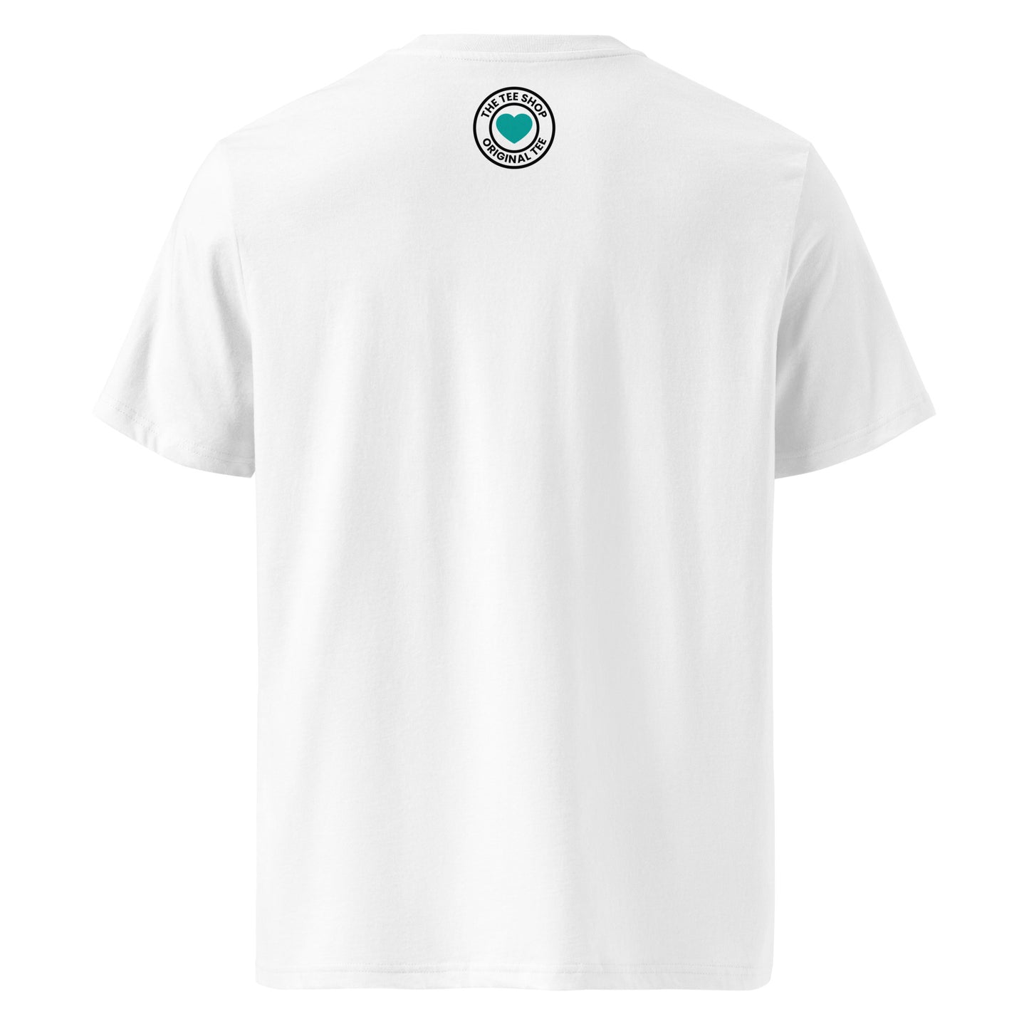 Back of the I ♥ GEORGE t-shirt featuring TheTeeShop logo – subtle branding for true F1 enthusiasts.