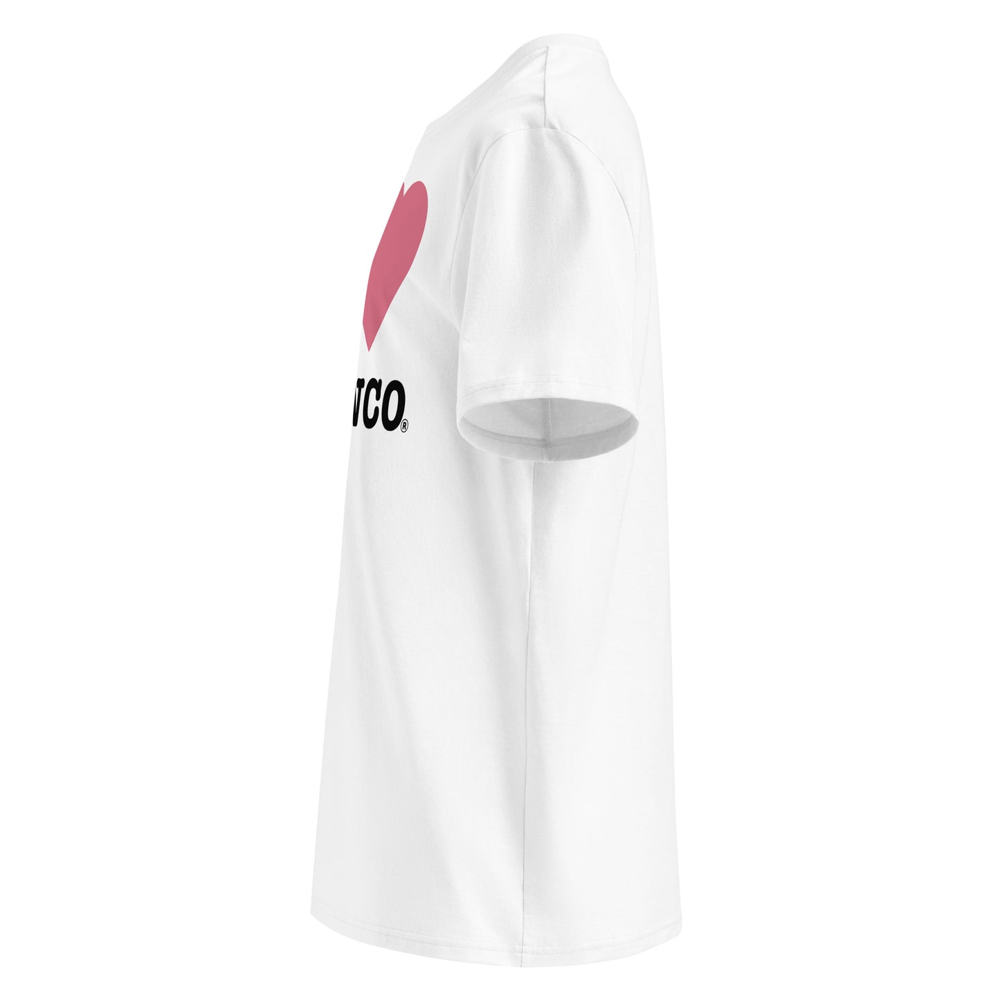 Left view highlighting the pink heart and clean motorsport cut.