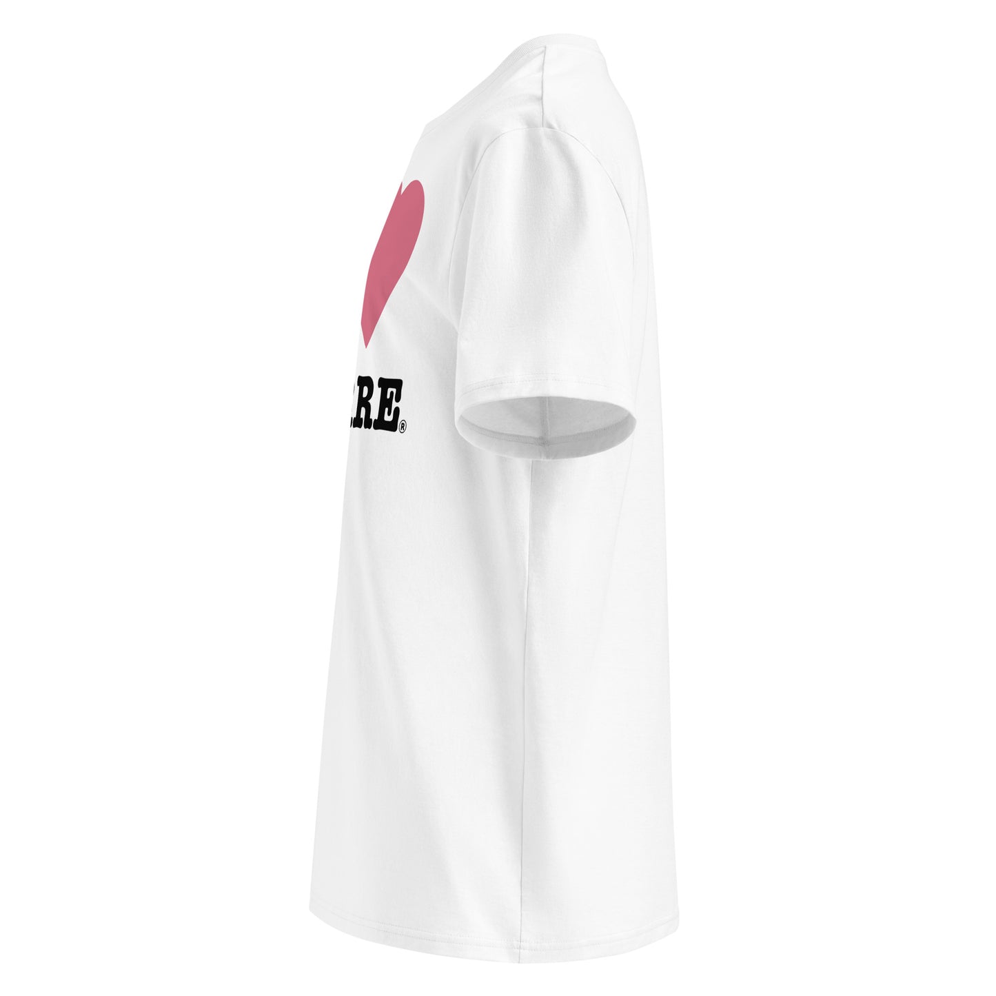 Left view highlighting the pink heart and clean motorsport cut.