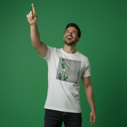 Ireland Lineout Street Art Rugby T‑Shirt Red Heart