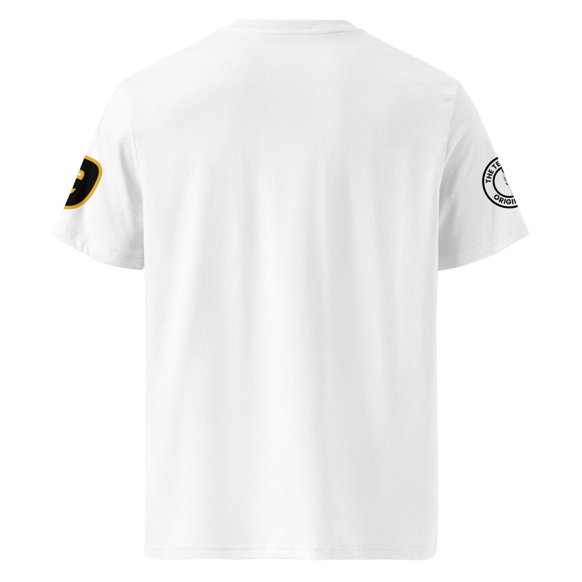 Rear view of the Joshua Pearce APX GP T-Shirt in white, offering a full look at the stylish design.