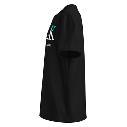 Left sleeve view of the black Kimi Antonelli “MILK” T-Shirt highlighting the circular logo.