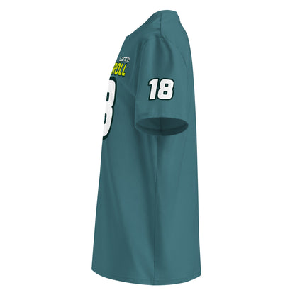 See the left sleeve of the green Lance Stroll T-Shirt, featuring the number "18". Ideal for car meets and shows.