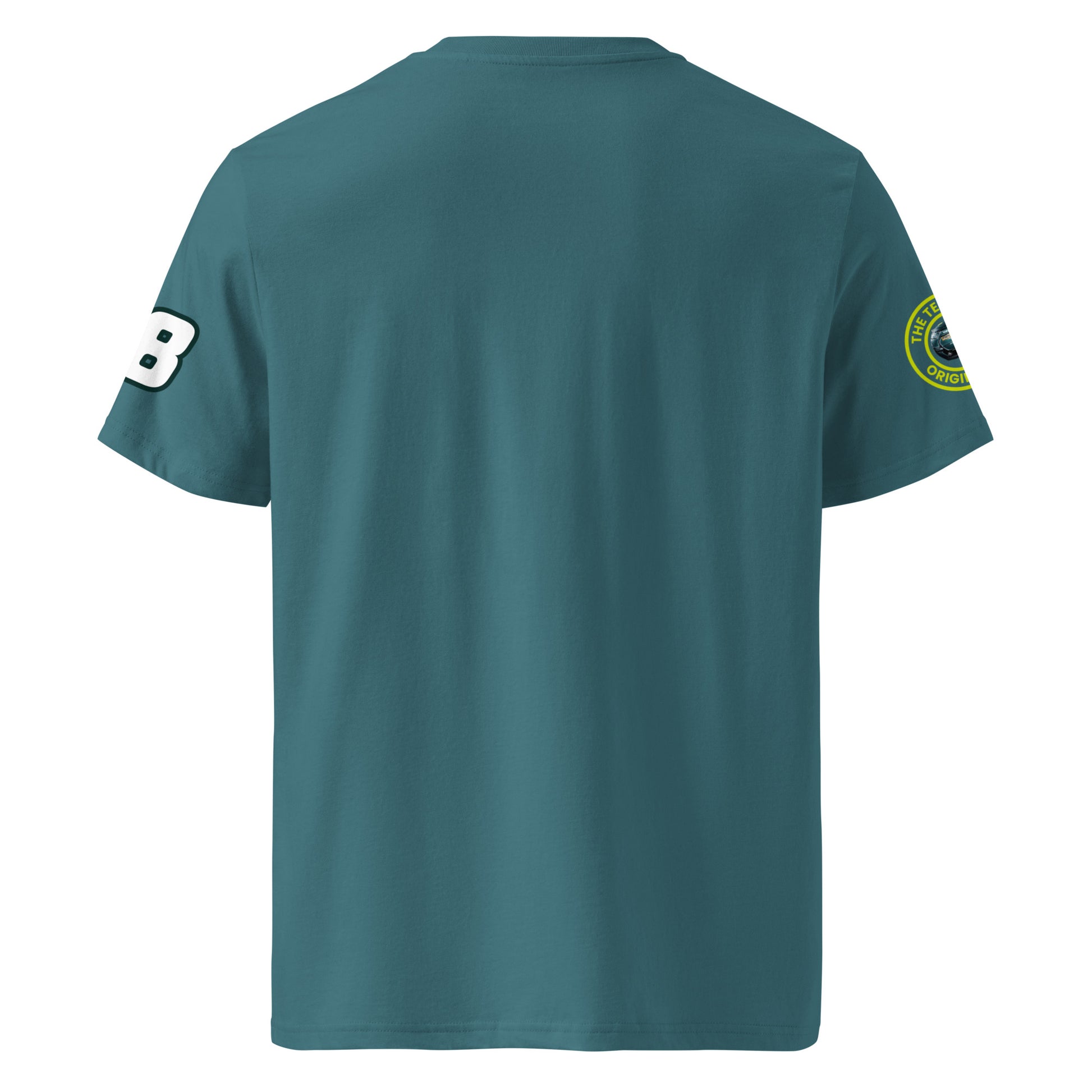 View the rear of the green Lance Stroll T-Shirt. A must-have for any F1 fan and petrol head.