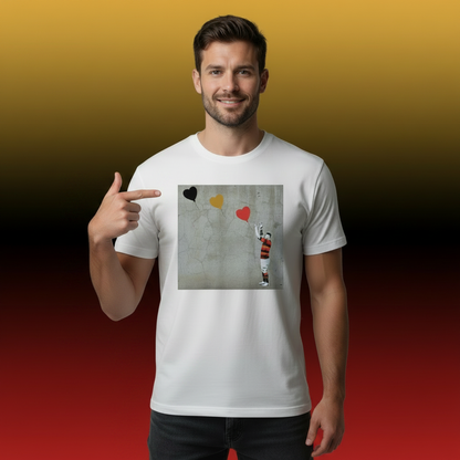 Lansdowne RFC Rugby Heart Balloons Street Art T‑Shirt