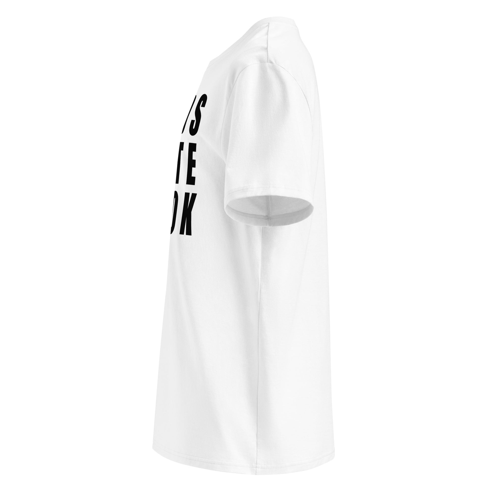 See the left side of our Teds Note Book White T-Shirt, designed for motorsport fans who appreciate behind-the-scenes insights.