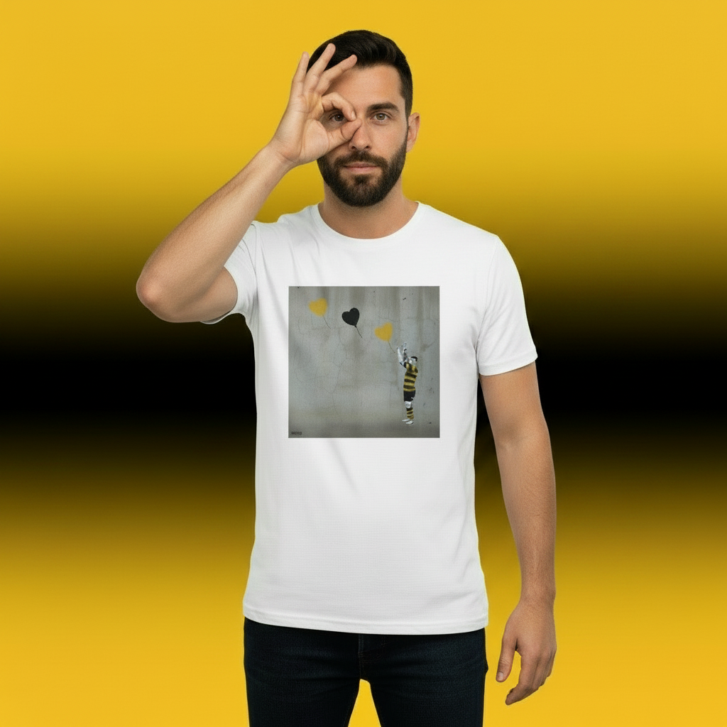 Young Munster Rugby Heart Balloons Street Art T‑Shirt