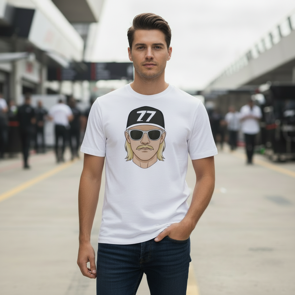 Race Dude Portrait T-Shirt