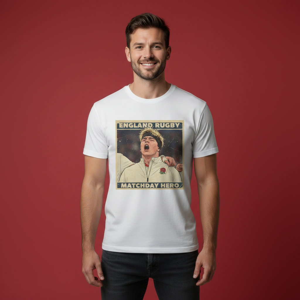 England Rugby Matchday Hero - Henry Pollock T-Shirt