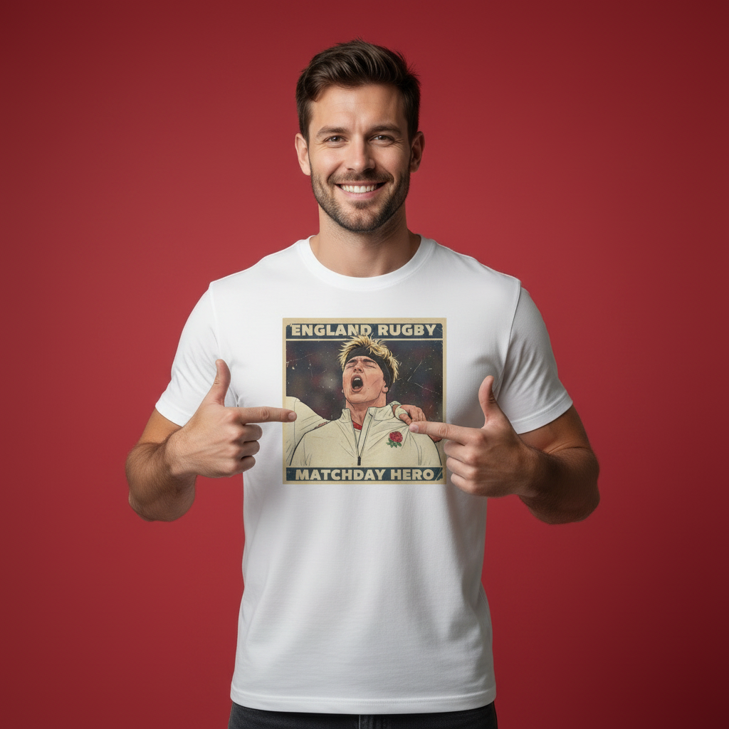 England Rugby Matchday Hero - Henry Pollock T-Shirt