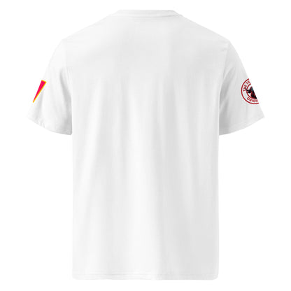 View the rear of the white Max Verstappen T-Shirt. A must-have for any F1 fan and petrol head.