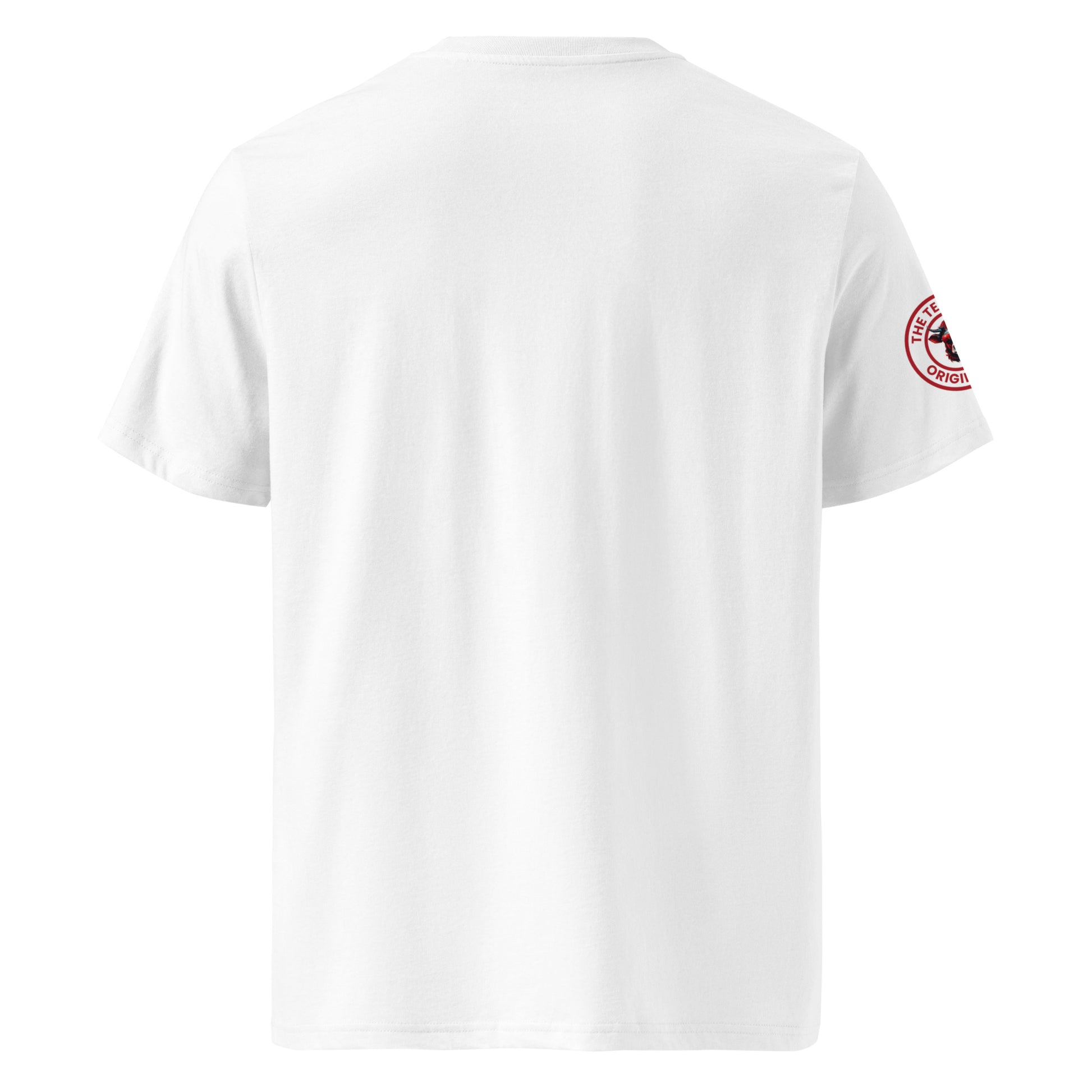 Rear view of the Monacow T-Shirt in white, showcasing the clean and stylish back design.