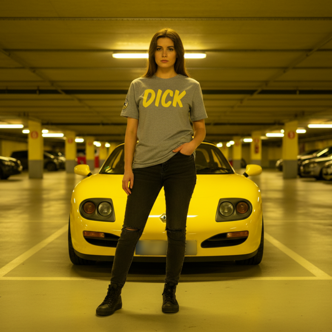 DICK (Yellow Lettering) Car Meet T-Shirt
