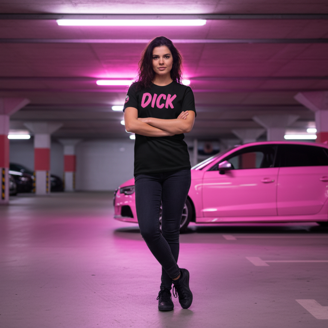 DICK (Pink Lettering) Car Meet T-Shirt