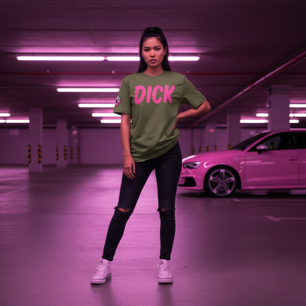 DICK (Pink Lettering) Car Meet T-Shirt