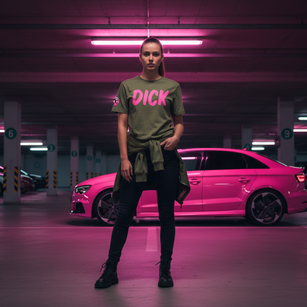 DICK (Pink Lettering) Car Meet T-Shirt