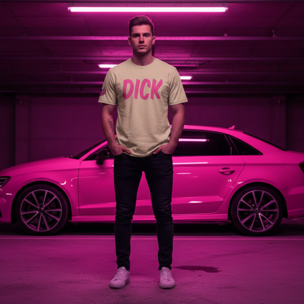 DICK (Pink Lettering) Car Meet T-Shirt
