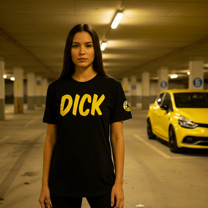 DICK (Yellow Lettering) Car Meet T-Shirt