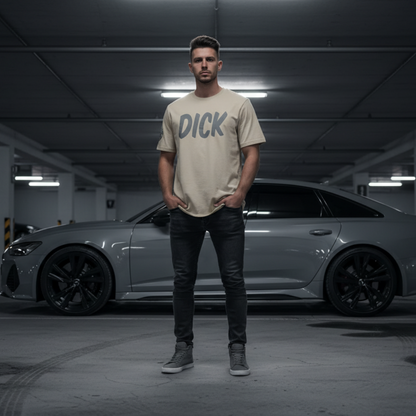 DICK (Nardo Grey Lettering) Car Meet T-Shirt