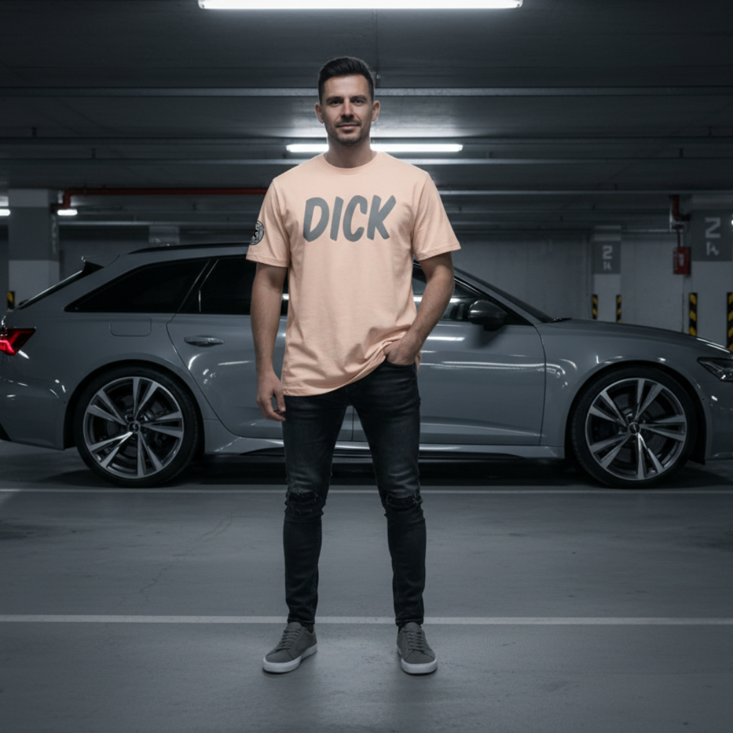 DICK (Nardo Grey Lettering) Car Meet T-Shirt