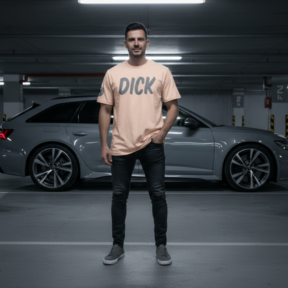 DICK (Nardo Grey Lettering) Car Meet T-Shirt