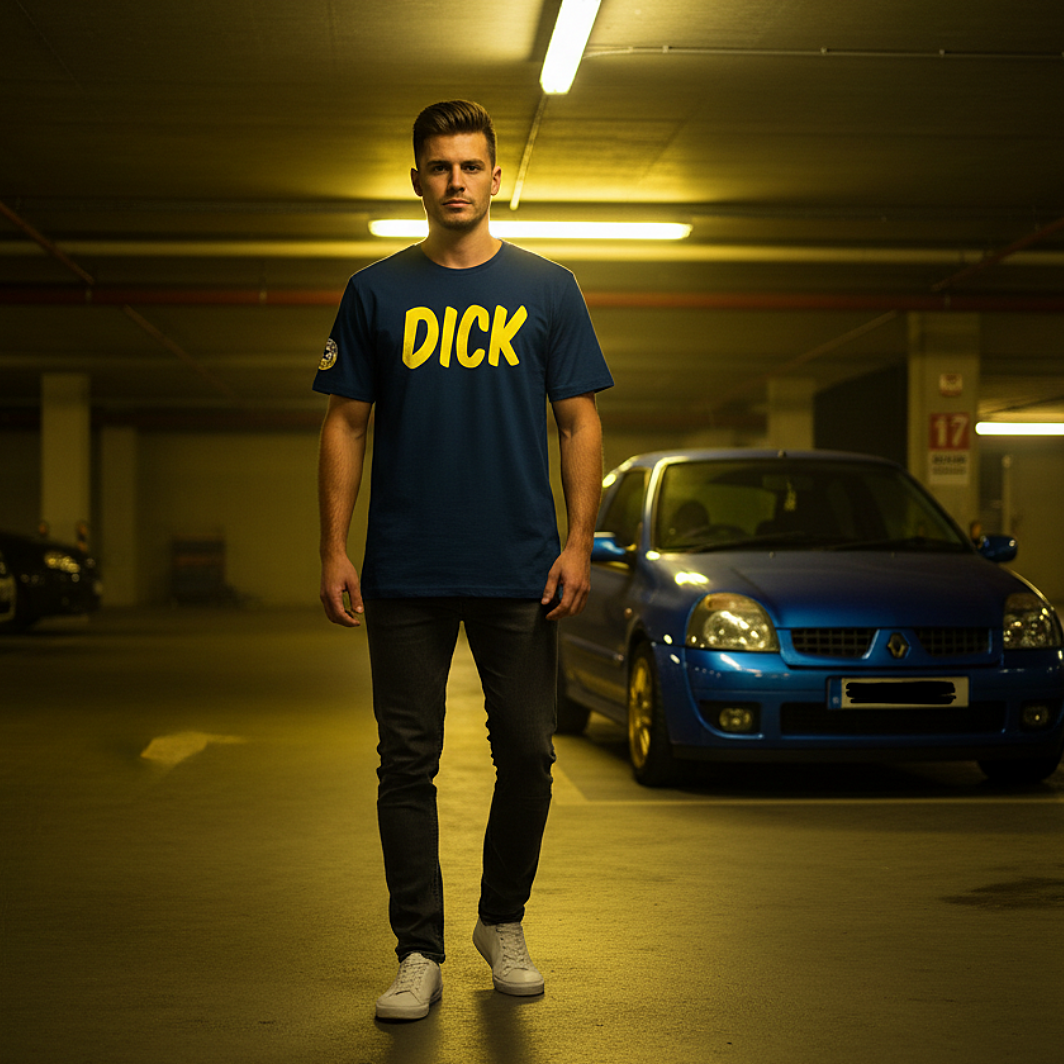 DICK (Yellow Lettering) Car Meet T-Shirt