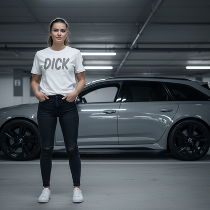 DICK (Nardo Grey Lettering) Car Meet T-Shirt
