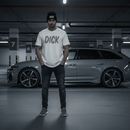 DICK (Nardo Grey Lettering) Car Meet T-Shirt