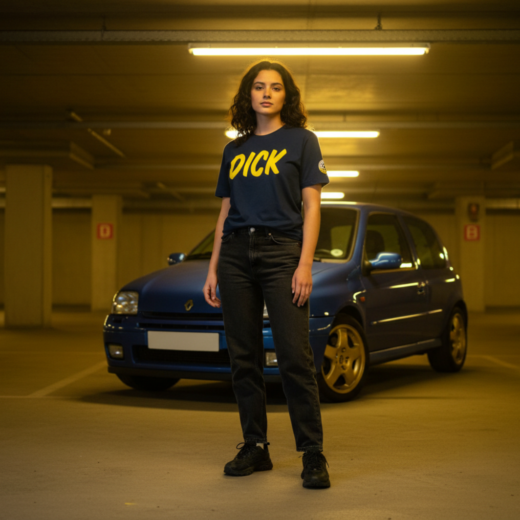 DICK (Yellow Lettering) Car Meet T-Shirt