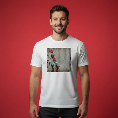 Munster Home 2006 Lineout Street Art Rugby T‑Shirt Red Heart