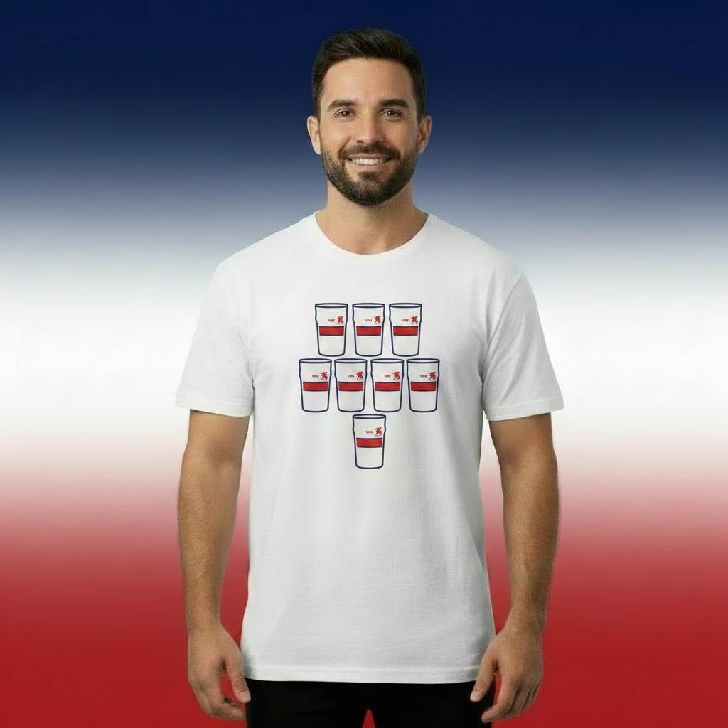 Old Wesley RFC Scrum Down Down Pints T-Shirt