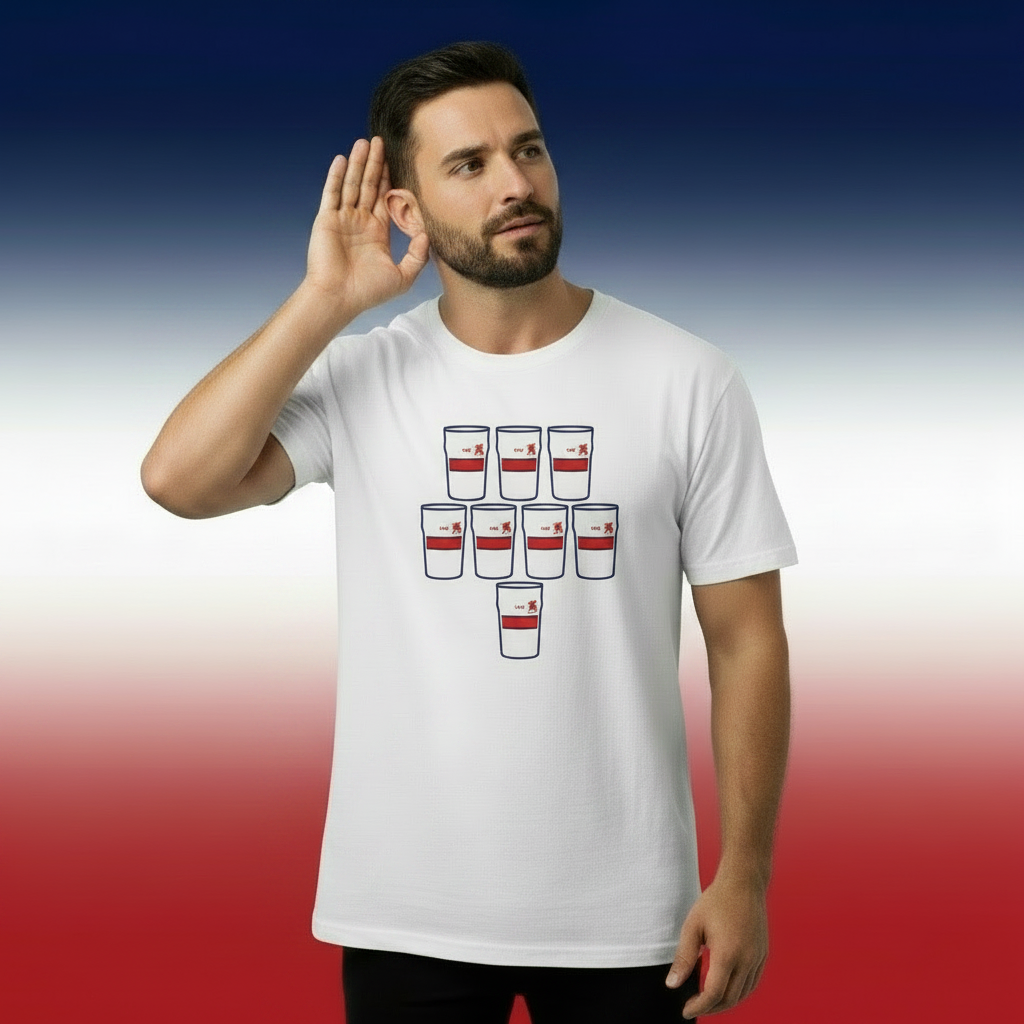 Old Wesley RFC Scrum Down Down Pints T-Shirt