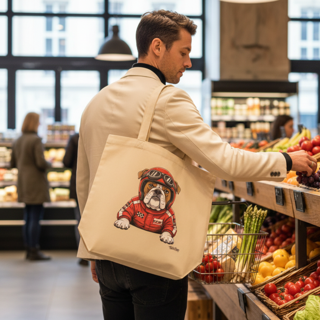 TeeBag© Roscoe Hamilton (Cute) Tote Bag
