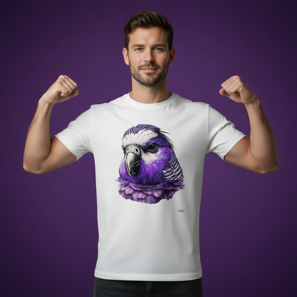 Budgie T-Shirt Large Front Print 1