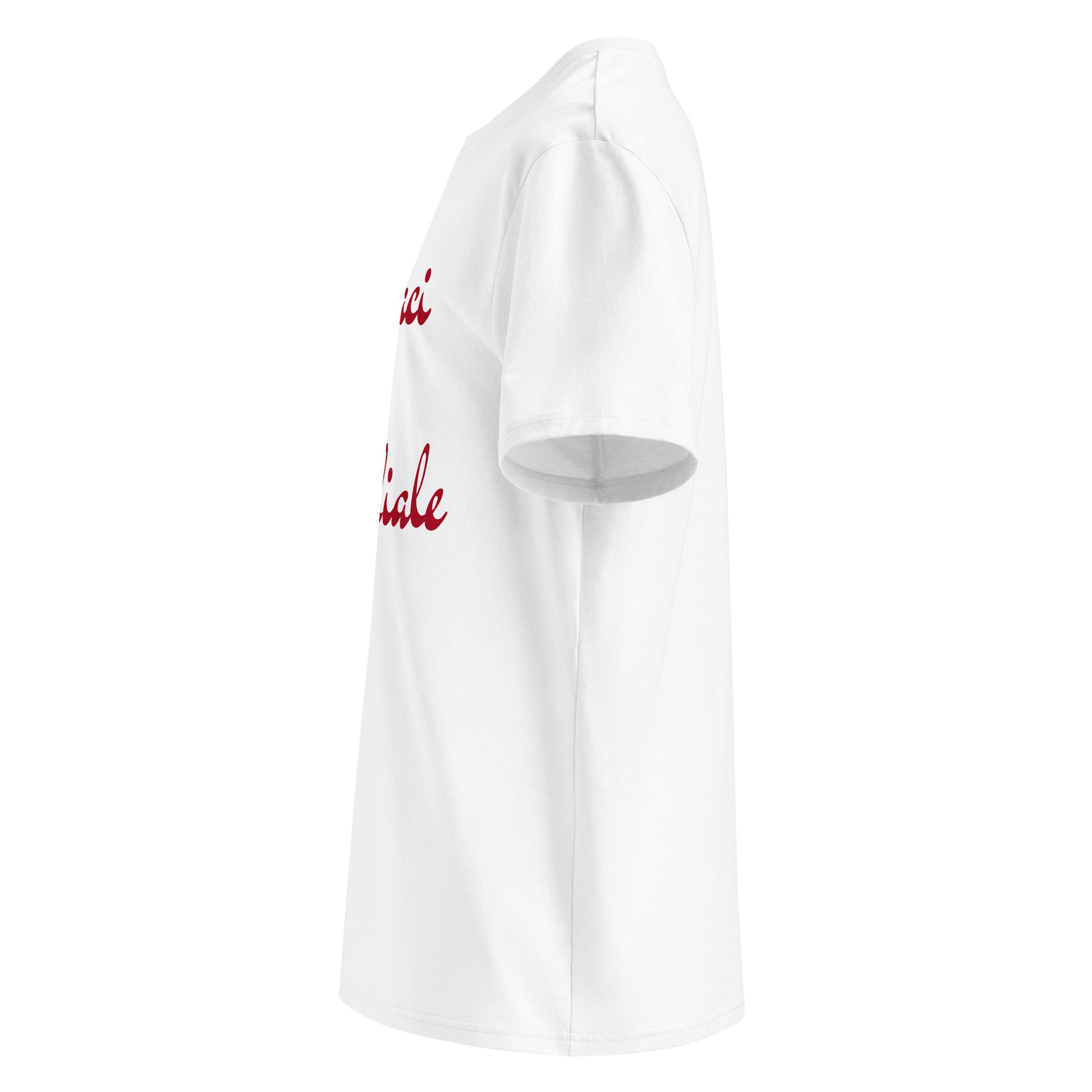 Portaci il Mondiale T-shirt white left side – Italian motorsport shirt for Ferrari fans