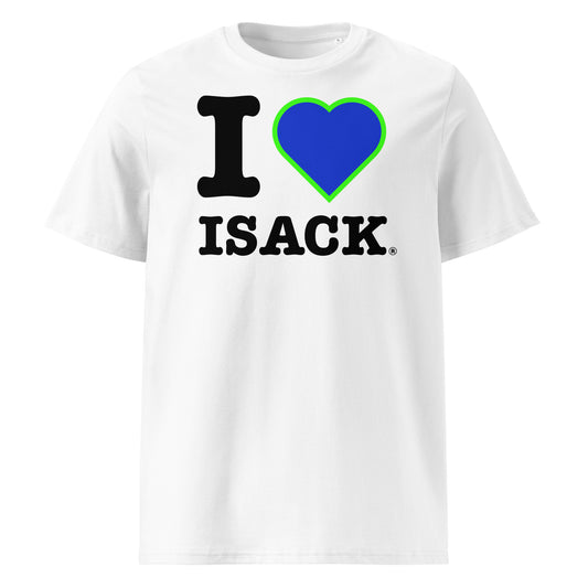 Blue and green Racing Bulls heart with bold ISACK print – a fan favourite for F1 followers.