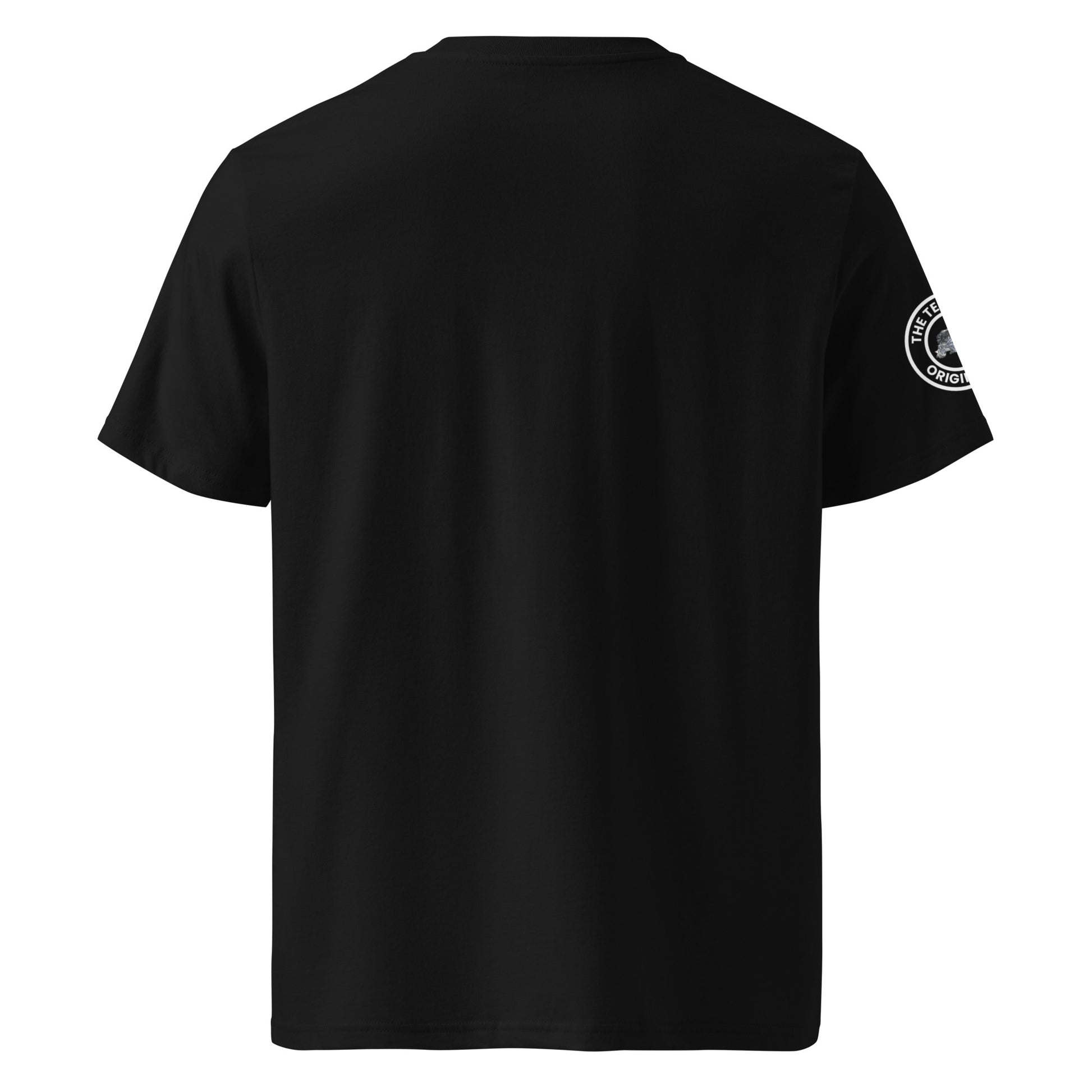 View the rear of the "SWEET SWEET SOUNDS #FLATSIX" Black T-Shirt, designed for car meets and automotive events. Available now at TheTeeShop!