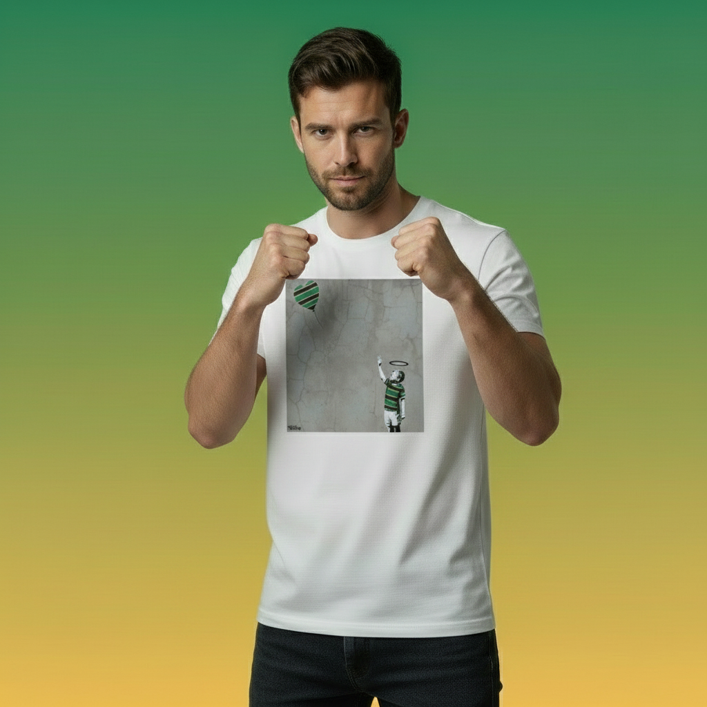 Northampton Saints Rugby Boy Dreams Street Art T‑Shirt with Halo
