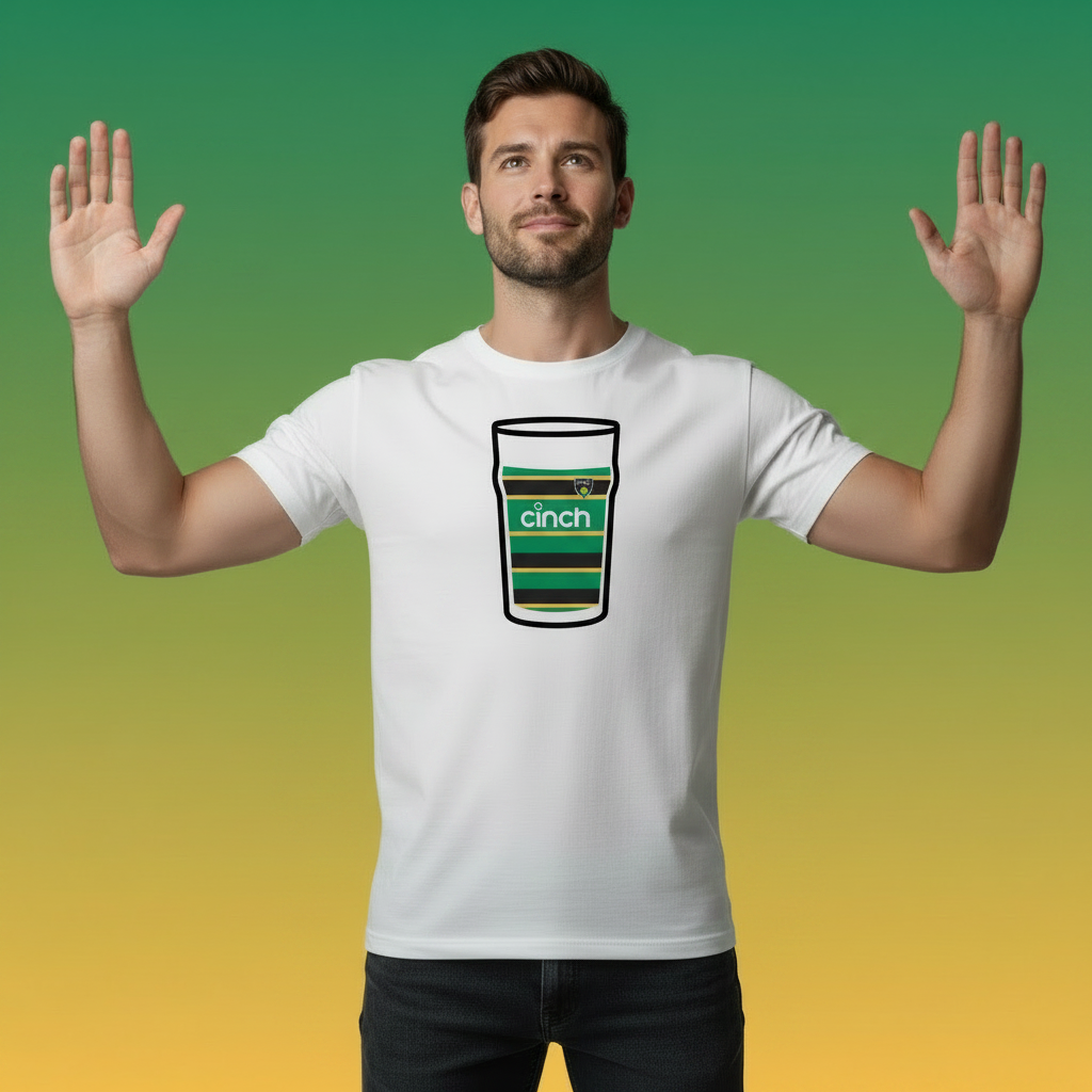 Northampton Saints Mega Pint Rugby T-Shirt