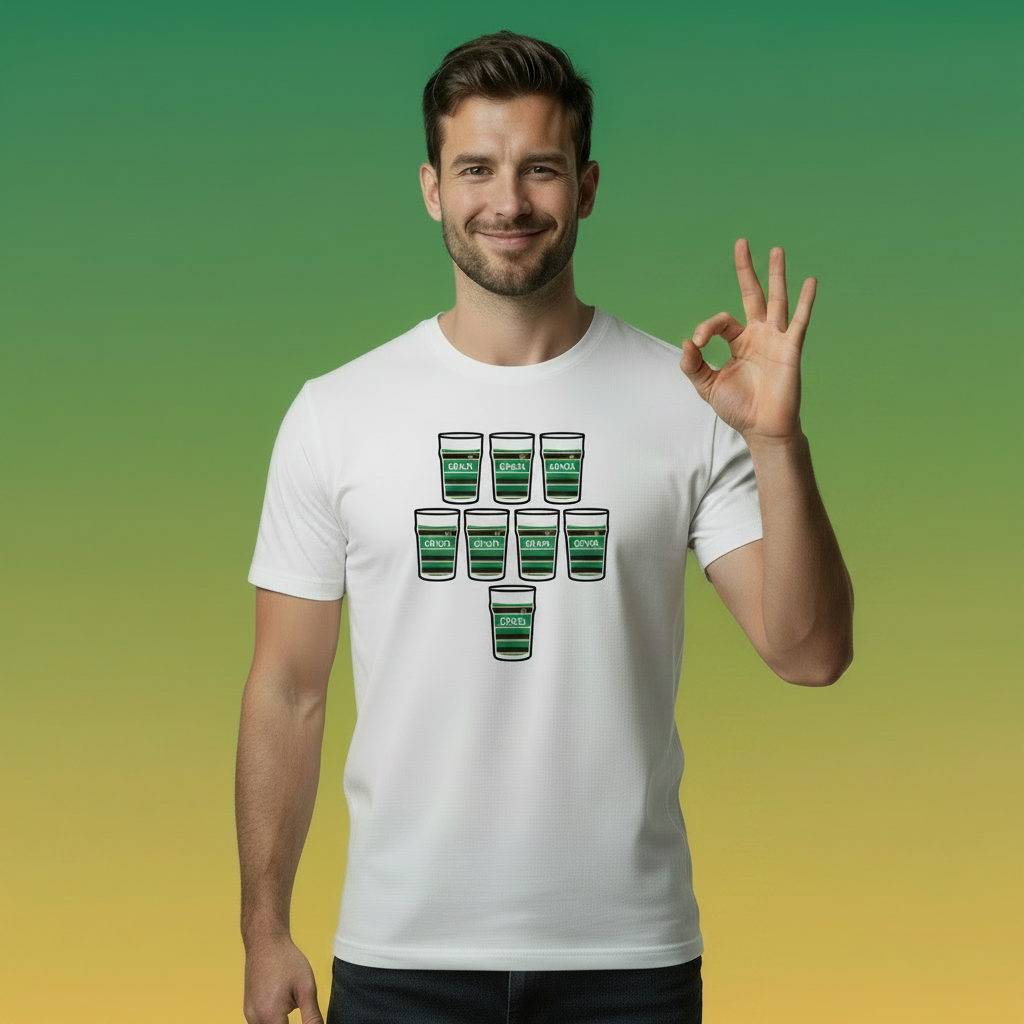 Northampton Saints Scrum Down Down Pints T-Shirt