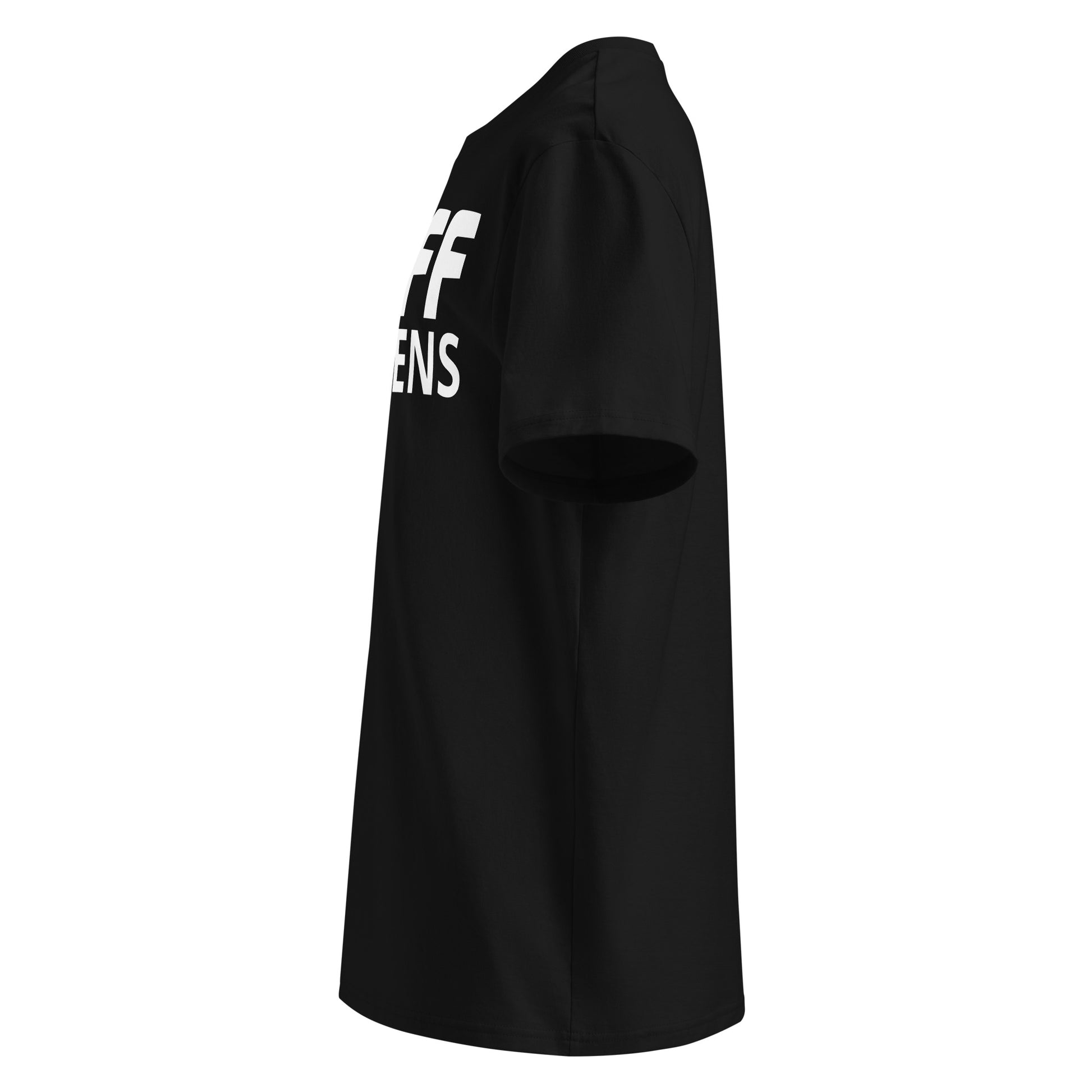 Schiff Happens black T-shirt left side – Naomi Schiff motorsport meme shirt for Formula 1 fans
