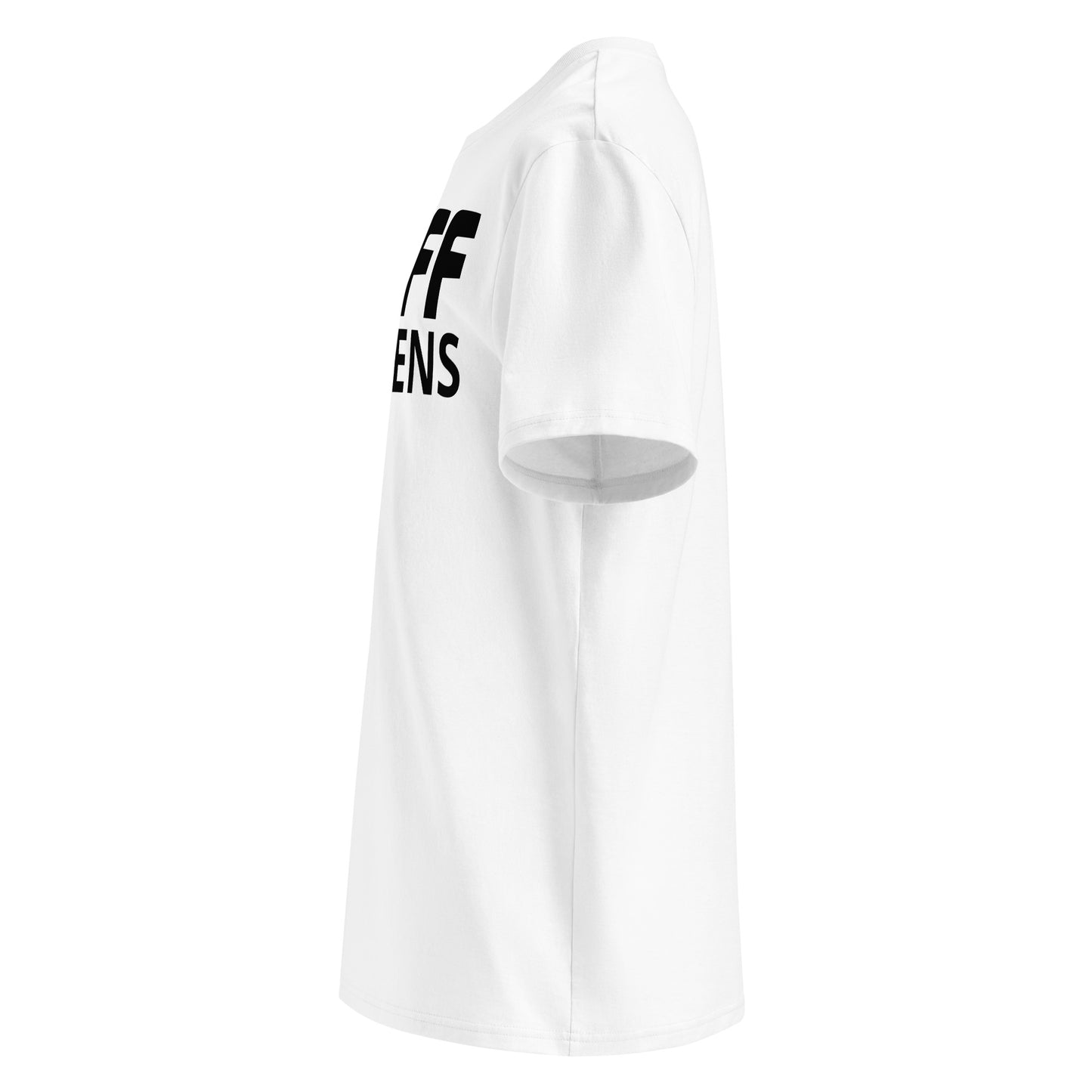 Schiff Happens white T-shirt left side – Naomi Schiff motorsport meme shirt for Formula 1 fans